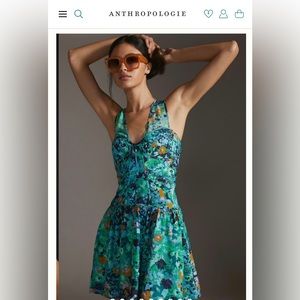 Anthropologie mini corset dress